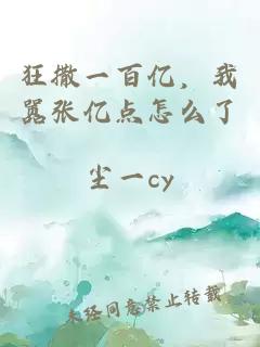 狂撒一百亿，我嚣张亿点怎么了
