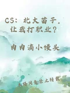 CS：北大苗子，让我打职业？