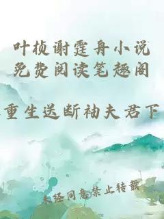 叶桢谢霆舟小说免费阅读笔趣阁