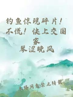 钓鱼惊现碎片！不慌！快上交国家
