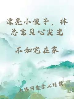 漂亮小傻子，林总宝贝心尖宠