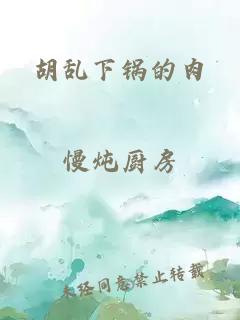 胡乱下锅的肉