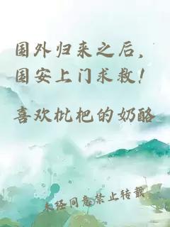 国外归来之后,国安上门求救!