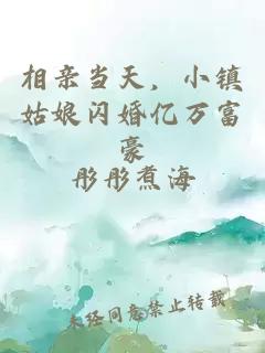 相亲当天，小镇姑娘闪婚亿万富豪
