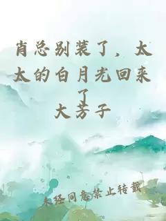 肖总别装了，太太的白月光回来了