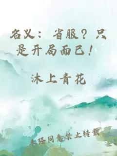 名义：省服？只是开局而已！