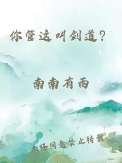 你管这叫剑道？