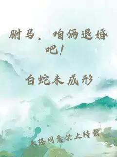 驸马，咱俩退婚吧！