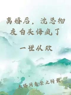 离婚后，沈总彻夜白头悔疯了