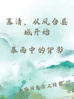 篡清，从凤台县城开始